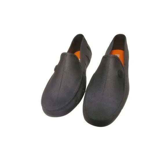 Izod Aqua Boat Shoe Mens Size 8 Black Color EUC Rubber Material - Picture 9 of 13